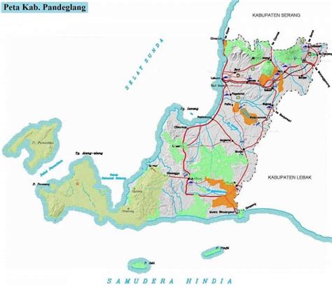 Peta Kabupaten Serang Banten Lengkap Gambar Per Kecamatan