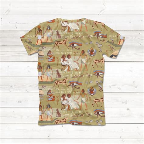 Ancient Egypt T Shirt Cotton Tee Print All Over Printed Cool Etsy