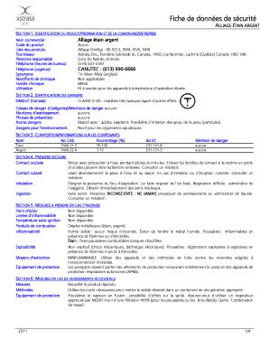 Remplissable En Ligne Generalsmelting Fiche De Donnes De Scurit