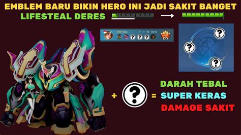 EMBLEM BARU BIKIN HERO INI JADI SUPER SAKIT DAN KERAS CARA MAIN EDITH