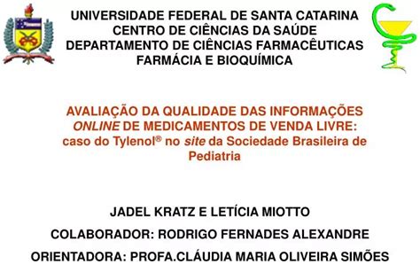 Ppt Universidade Federal De Santa Catarina Centro De Ci Ncias Da