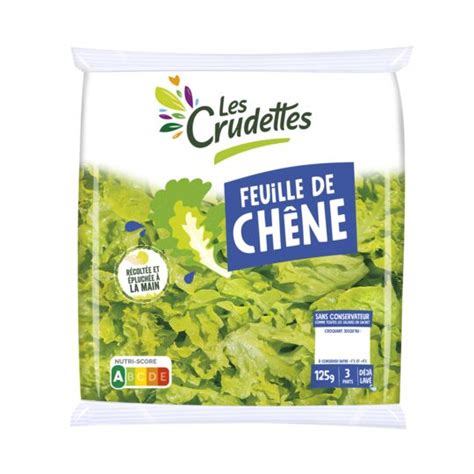 Salade Feuille De Ch Ne Les Crudettes Le Sachet De G Prix Carrefour