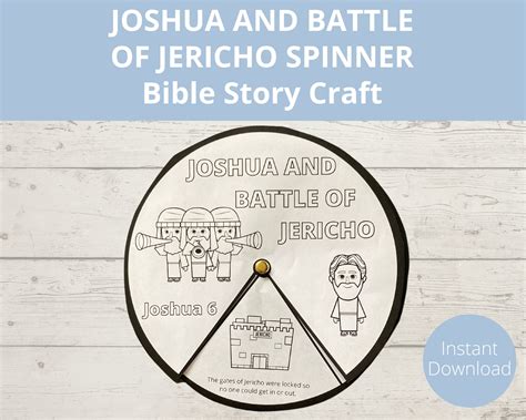 Joshua And The Battle Of Jericho Bible Story Printable Joshua 6