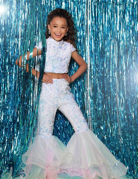 Sugar Kayne C164 Girls Two Piece Fun Fashion Jumpsuit Pageant Bell