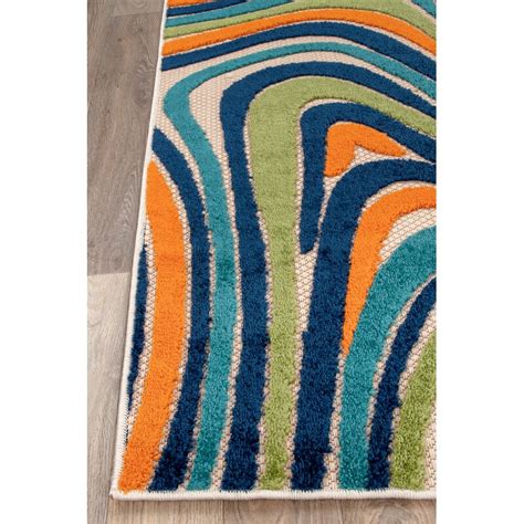 Khari Bluegreenorange Indooroutdoor Rug Furni Outdoor World
