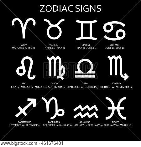 Zodiac Calendar. Vector & Photo (Free Trial) | Bigstock