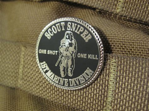 Scout Sniper Pin 1st Marine Division Badge HOG - Etsy