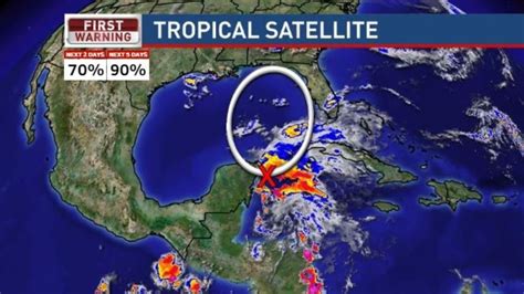 Tropical Disturbance Heading Into The Gulf Of Mexico Wear