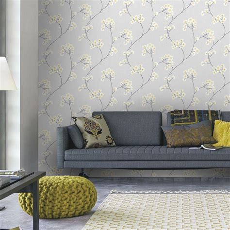 Graham And Brown Grey And Ochre Radiance Removable Wallpaper 33 285 The