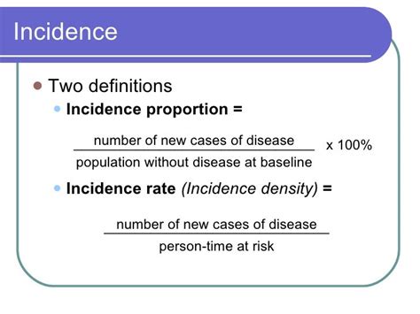 How To Calculate The Incidence