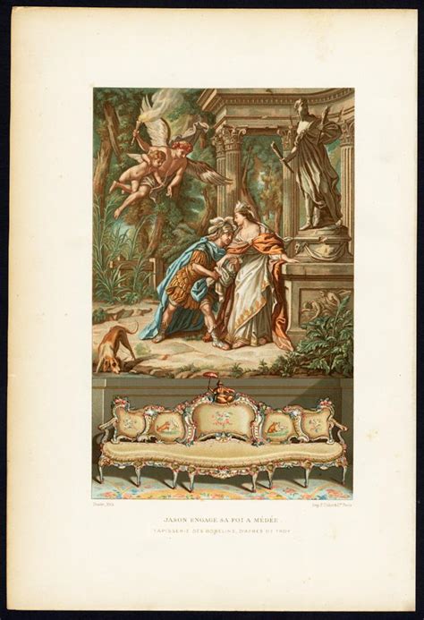 Antique Print Mythology Jason And Medea Lacroix 1878 Kunst Grafik