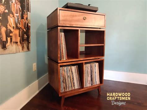 Seattle Vinyl Storage Cabinet Hardwood Craftsmen