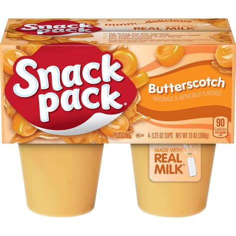 Snack Pack Butterscotch Pudding Cups Shop Pudding And Gelatin At H E B