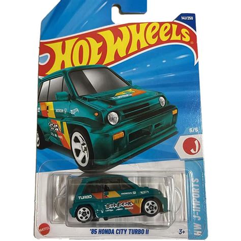 Машинка Mattel Hot Wheels C HONDA CITY TURBO II Turquoise Blue купить на OZON по