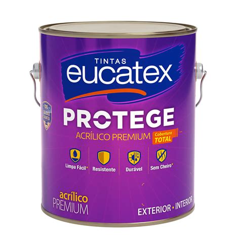 Europa Tintas Tinta Acr Lica Branco Fosco Protege Premium L