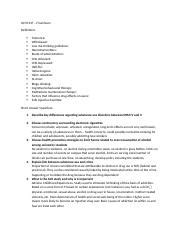 HLTH 237 Final Exam Notes Docx HLTH 237 Final Exam Definitions