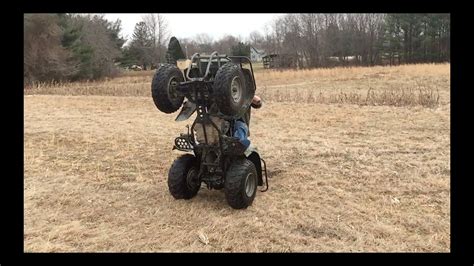 Wheelie King 4 Wheeler Atv Bear Tracker With Fail Youtube