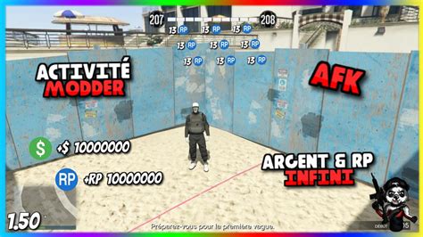 NEW SOLO ACTIVITÉ MODDER AFK ARGENT RP INFINI FACILE SUR GTA 5