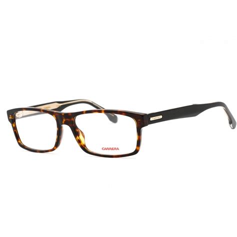 Carrera Mens Eyeglasses Havana Rectangular Frame Clear Lens Carrera 293 0086 00 Ebay