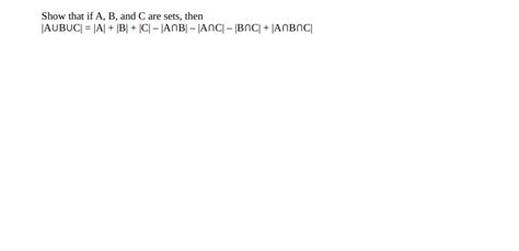 Solved Show That If A B And C Are Sets Then Aubuc A[