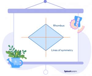 Lines Of Symmetry In A Rhombus Definition Facts Examples Splashlearn