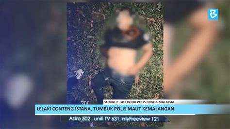 Lelaki Conteng Istana Tumbuk Polis Maut Kemalangan YouTube