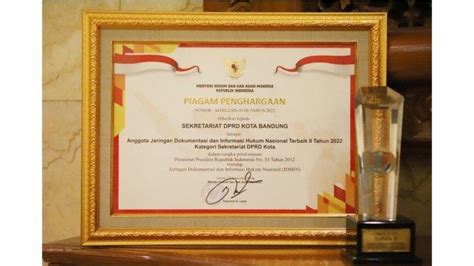 Dprd Kota Bandung Juara Terbaik Ii Nasional Kategori Sekretariat Dprd