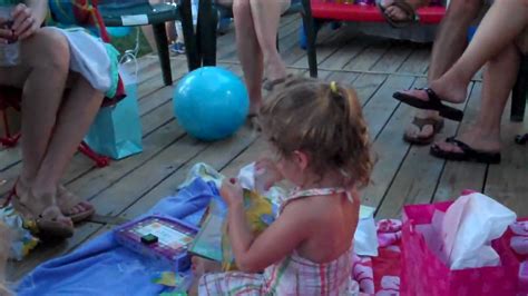 Izzie Opens Her 3rd Birthday Presents Youtube