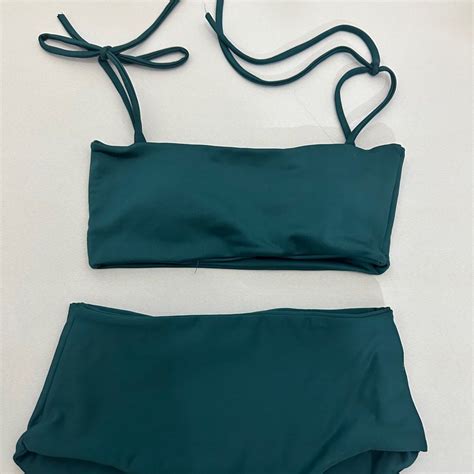 Teal Bikini Set Women S Fashion Swimwear Bikinis Swimsuits On