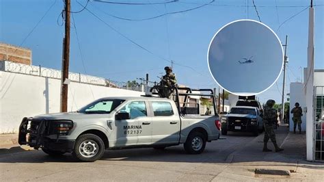 Culiacán Fuerzas federales realizan intenso operativo