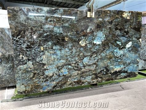 Labradorite Blue Granite Slabs Lemurian Blue Slabs From China