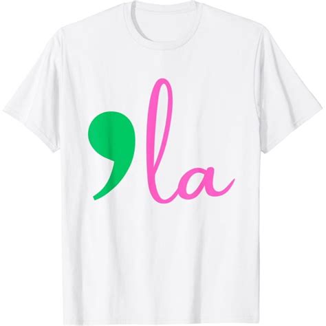 Comma La Kamala Harris 2024 President Comma La Green Pink T Shirt