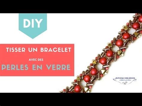 DIY Tuto Schéma Création Bijou Perles Faire un Bracelet Tissé en