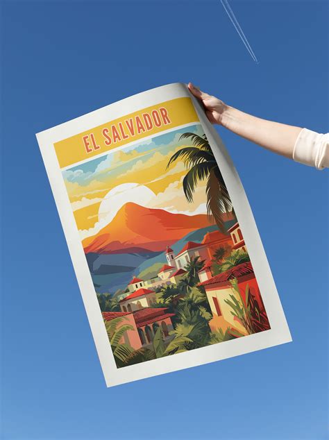 El Salvador Travel Poster, El Salvador Print, El Salvador Wall Art, El ...