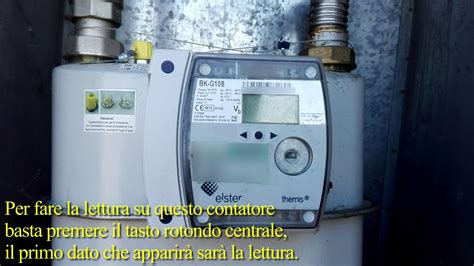 Lettura Contatore Gas Elster Bk G Youtube