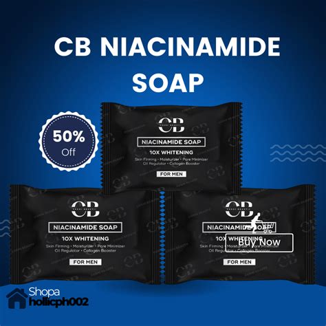 Cosmi Beautii Cb Niacinamide Soap With X Whitening For Men Oil