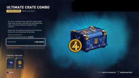 Icymi Ultimate Crates Available For Research Points Rwowslegends