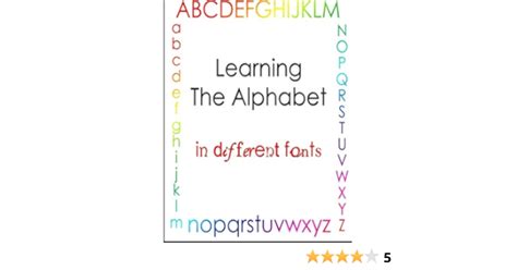 Learning The Alphabet In Different Fonts Worksheets