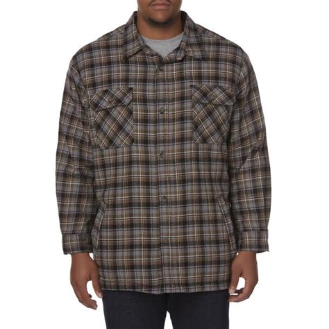 Northwest Territory Mens Big And Tall Shirt Jacket Plaid