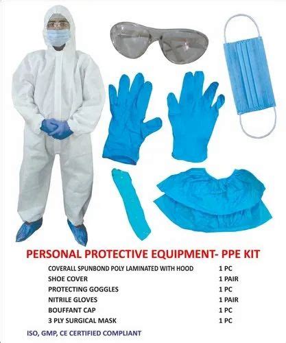 Spunbond Poly Laminated Washable / Reusable PPE Kit (Personal ...