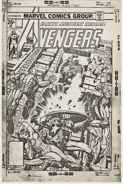 Cover Pencils To Avengers By Jack Kirby Jack Kirby C Mics Y C Mic