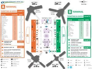 Mco Airport Terminal Map | Draw A Topographic Map