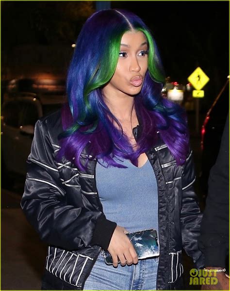 Cardi B Shows Off Colorful Hair While Celebrating Release of New Collab ...