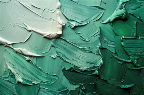 Premium Photo Abstract Green Paint Strokes Background