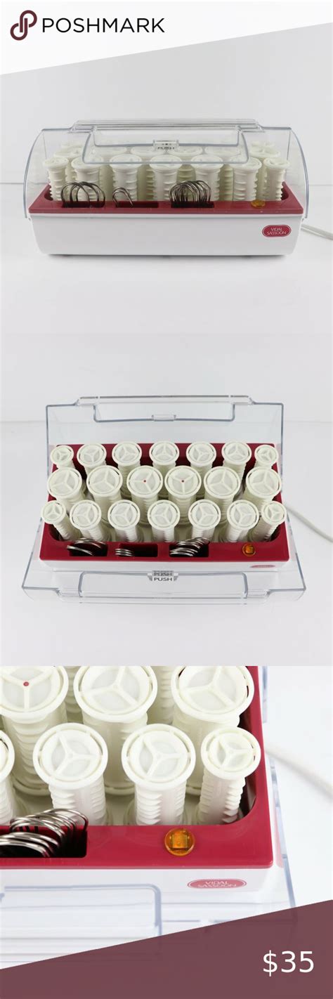 Vidal Sassoon Hairsetter Red Model VS Hot Rollers W Clips Sizes Pageant Hot Rollers