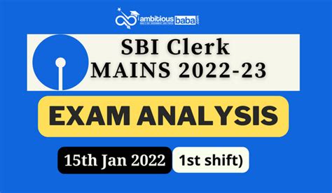 Sbi Clerk Mains Exam Analysis Th January Shift