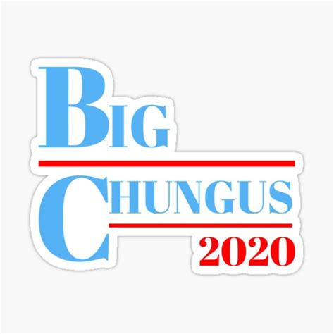 Big Chungus 2020 Sticker For Sale By Settle4chungus Redbubble