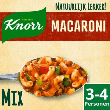 Knorr Natuurlijk Lekker Maaltijdmix Macaroni 48g Bestellen Jumbo