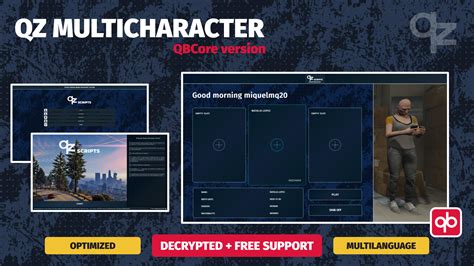 Paid Qz Multicharacter Qbcore Fivem Releases Cfx Re Community