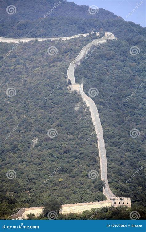 Grande Muraille De La Chine Chez Mutianyu Photo Stock Image Du Repère